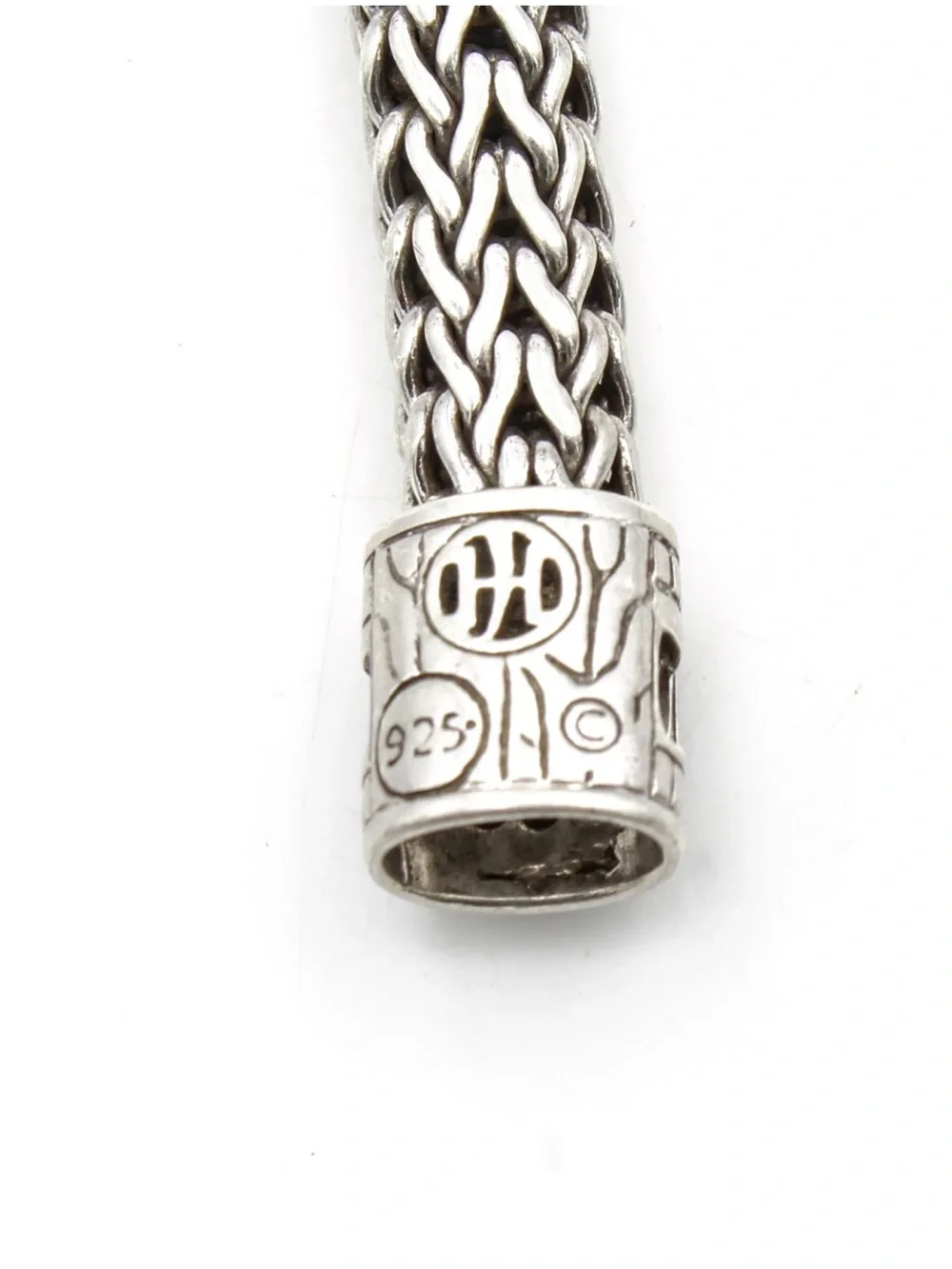 John Hardy sterling silver black sapphire bracelet